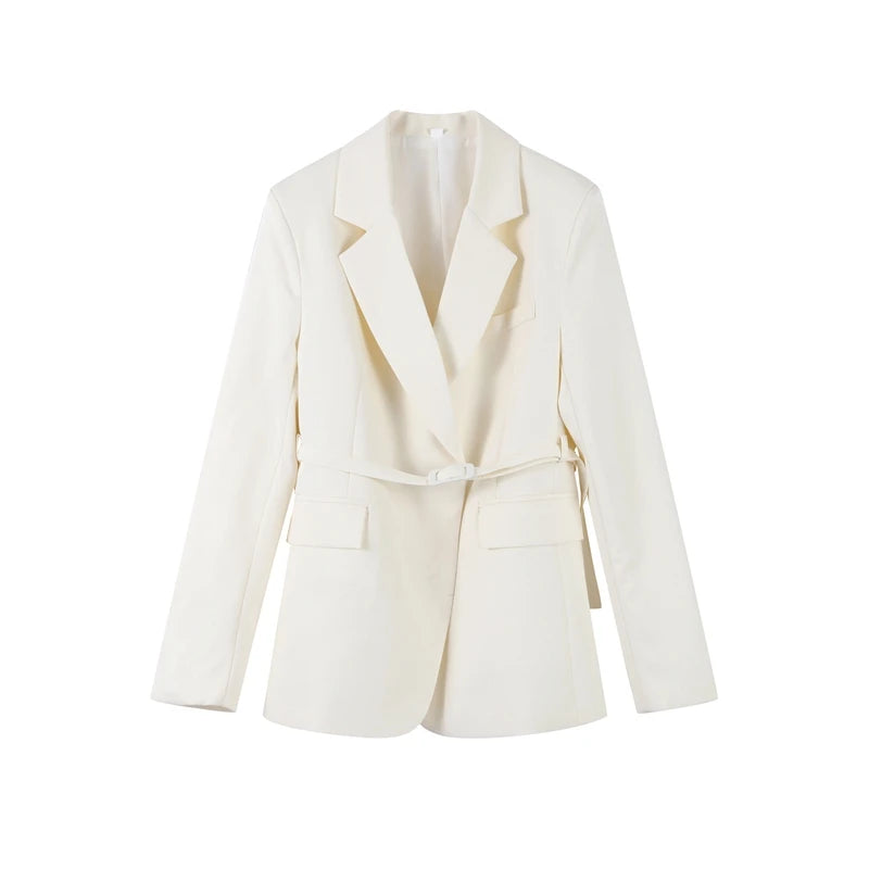 Women's Suit Set – Blazer and Wide Leg Pants
