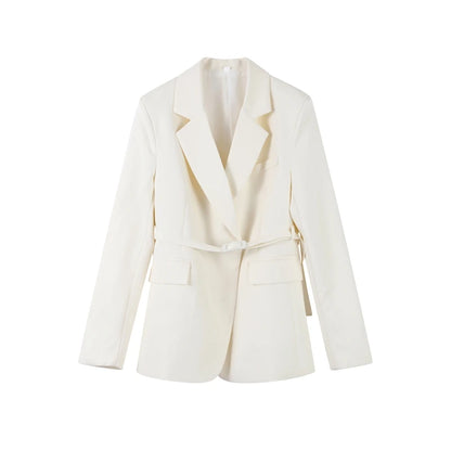 Women's Suit Set – Blazer and Wide Leg Pants